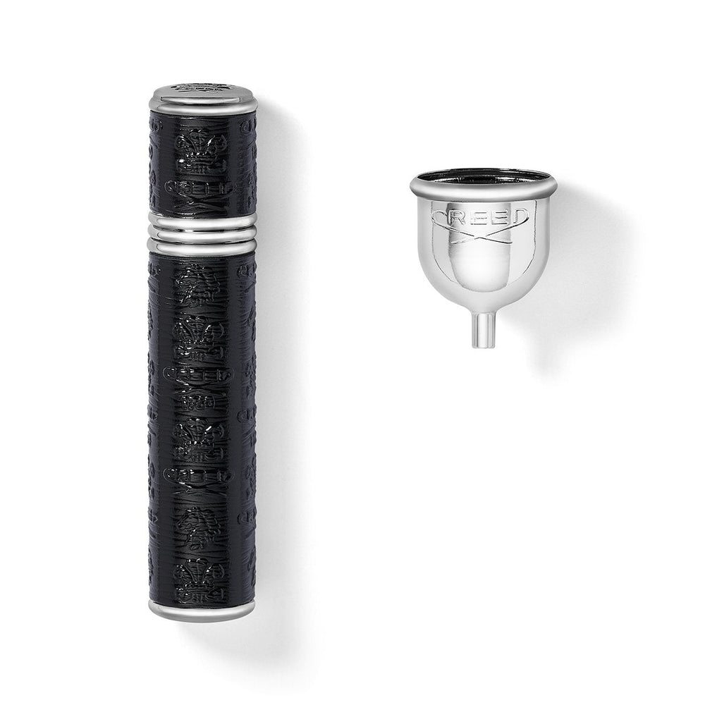 Creed Black With Silver Trim Bolsillo Atomizador