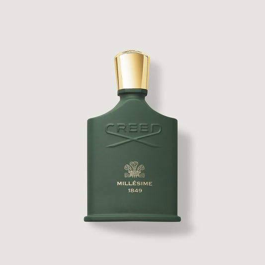 Frasco verde de perfume Creed Millésime 1849