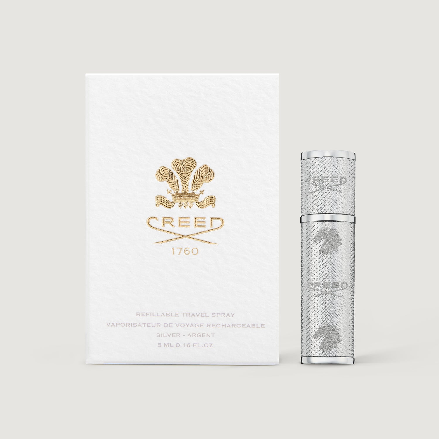 Atomizador de Perfume de Viaje Recargable 5ml - Plata