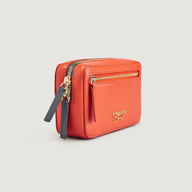 Bolso de Viaje en Piel - Naranja